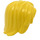 LEGO Helder Lichtgeel Midden lengte Tousled Haar met midden scheiding (88283)