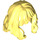 LEGO Bright Light Yellow Mid-Length Wavy Hair with Long Bangs (37697 / 80675)