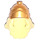 LEGO Bright Light Yellow Minifigure Figure Helmet (18047)