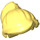 LEGO Bright Light Yellow Minifigure Hair Medium Ponytail with Long Bangs (18227 / 87990)