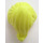 LEGO Bright Light Yellow Minifigure Hair Medium Ponytail with Long Bangs (18227 / 87990)
