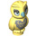LEGO Bright Light Yellow Owl with Silver Patches and Turquoise Beak (67888 / 67895)