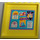 LEGO Helles Hellgelb Panel 1 x 6 x 5 mit Hlc Message Tafel / Bulletin Aufkleber (59349)