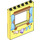 LEGO Jaune clair brillant Panneau 1 x 6 x 6 avec Fenêtre Coupé avec Curtains (15627 / 31984)