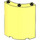 LEGO Jaune clair brillant Panneau 4 x 4 x 6 Incurvé (30562 / 35276)