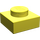 LEGO Jaune clair brillant assiette 1 x 1 (3024 / 30008)