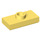 LEGO Jaune clair brillant assiette 1 x 2 avec 1 Stud (avec rainure et support de goujon inférieur) (15573)