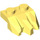 LEGO Bright Light Yellow Plate 1 x 2 with 3 Rock Claws (27261)