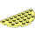 LEGO Bright Light Yellow Plate 4 x 8 Round Half Circle (22888)