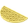 LEGO Bright Light Yellow Plate 4 x 8 Round Half Circle (22888)