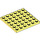 LEGO Jaune Clair Brillant assiette 6 x 6 (3958)