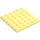 LEGO Bright Light Yellow Plate 6 x 6 (3958)