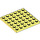 LEGO Jaune clair brillant assiette 6 x 6 (3958)