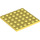 LEGO Bright Light Yellow Plate 6 x 6 (3958)