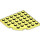 LEGO Helder Lichtgeel Plaat 6 x 6 Ronde Hoek (6003)