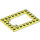 LEGO Jaune clair brillant assiette 6 x 8 Trap Porte Cadre Porte-broches affleurants (92107)