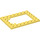 LEGO Bright Light Yellow Plate 6 x 8 Trap Door Frame Flush Pin Holders (92107)