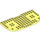 LEGO Bright Light Yellow Plate 8 x 16 x 0.7 with Rounded Corners (74166)