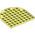 LEGO Bright Light Yellow Plate 8 x 8 Round Half Circle (41948)