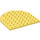 LEGO Bright Light Yellow Plate 8 x 8 Round Half Circle (41948)