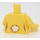 LEGO Amarillo claro brillante Conejo Minifigura Torso (973 / 76382)