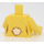 LEGO Helder Lichtgeel Konijn Minifig Torso (973 / 76382)