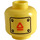 LEGO Bright Light Yellow Robot Butler Head (Safety Stud) (3274)
