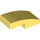 LEGO Bright Light Yellow Slope 1 x 2 Curved (11477)