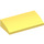 LEGO Bright Light Yellow Slope 2 x 4 Curved with Bottom Tubes (88930)