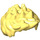 LEGO Jaune clair brillant Spiky Cheveux (18228 / 98385)