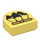 LEGO Helles Hellgelb Fliese 1 x 1 Hälfte Oval mit Drei Dalmatian Tails (24246 / 101989)