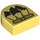 LEGO Jaune clair brillant Tuile 1 x 1 Demi Oval avec Trois Dalmatian Tails (24246 / 101989)