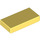 LEGO Bright Light Yellow Tile 1 x 2 with Groove (3069 / 30070)