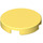 LEGO Bright Light Yellow Tile 2 x 2 Round with Bottom Stud Holder (14769)