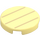 LEGO Bright Light Yellow Tile 2 x 2 Round with Lines with Bottom Stud Holder (14769 / 69088)