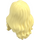 LEGO Bright Light Yellow Wavy Long Hair with Parting (33461 / 95225)