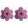 LEGO Bright Pink 4 Flower Heads on Sprue (3742 / 56750)