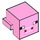 LEGO Leuchtend rosa Tier Kopf mit Pig Gesicht mit weißer Schnauze (20057 / 28253)