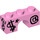 LEGO Bright Pink Arch 1 x 3 with $ and @ Graffiti (4490 / 17019)
