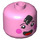 LEGO Leuchtend rosa Groß Kopf mit Buddha Gesicht - Male (101513)