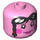 LEGO Bright Pink Big Head with Buddha Face with Hair Braids (79435 / 101515)