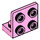 LEGO Leuchtend rosa Halterung 1 x 2 - 2 x 2 Oben (99207)