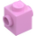 LEGO Bright Pink Brick 1 x 1 with Studs on Two Opposite Sides (47905)