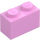 LEGO Bright Pink Brick 1 x 2 with Smile with Bottom Tube (102574 / 102701)