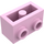 LEGO Leuchtend rosa Backstein 1 x 2 mit Bolzen auf Eins Seite (11211)