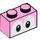 LEGO Bright Pink Brick 1 x 2 with Yoshi Eyes with Bottom Tube (68946 / 101881)