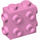 LEGO Leuchtend rosa Backstein 1 x 2 x 1.6 mit Seite und Ende Bolzen (67329)