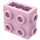 LEGO Leuchtend rosa Backstein 1 x 2 x 1.6 mit Seite und Ende Bolzen (67329)