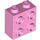 LEGO Bright Pink Brick 1 x 2 x 1.6 with Studs on One Side (1939 / 22885)