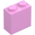 LEGO Bright Pink Brick 1 x 2 x 1.6 with Studs on One Side (1939 / 22885)